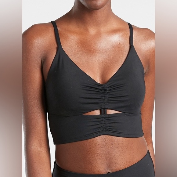 Athleta Other - Athleta Black Ruched Bralette Size Small $70 MSRP